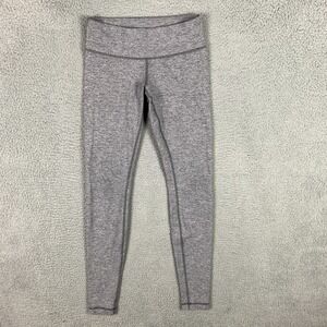 Lululemon Leggings Womens 6 Gray Mid Rise Training Running Gym Yoga